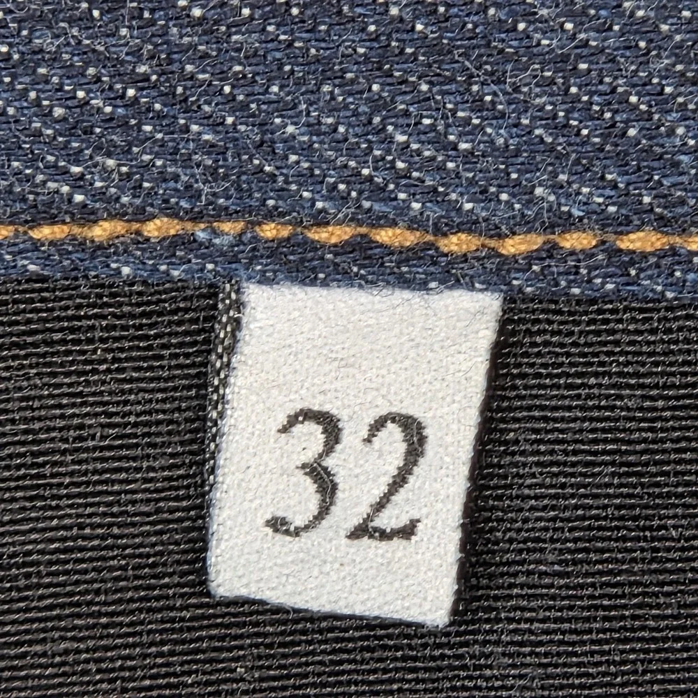 Selvedge Denim Jeans Mens‎ Blue Dark Wash Straight Leg Zip Fly Fits 30x30
